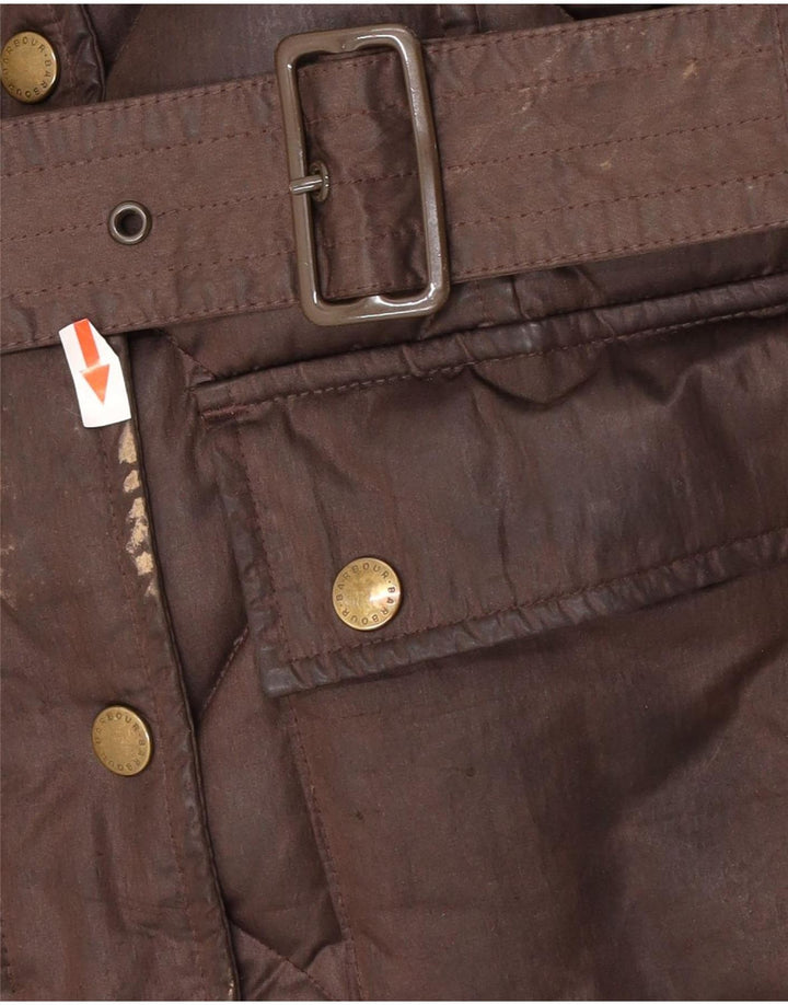 Barbour Chaqueta Acolchada Para Mujer UK 42 Poliéster Marrón Medio