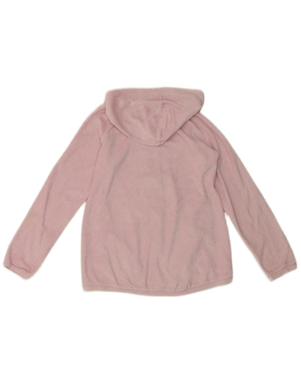 Benetton Sudadera con capucha y cremallera gráfica para niña 11-12 años 2XL Algodón rosa