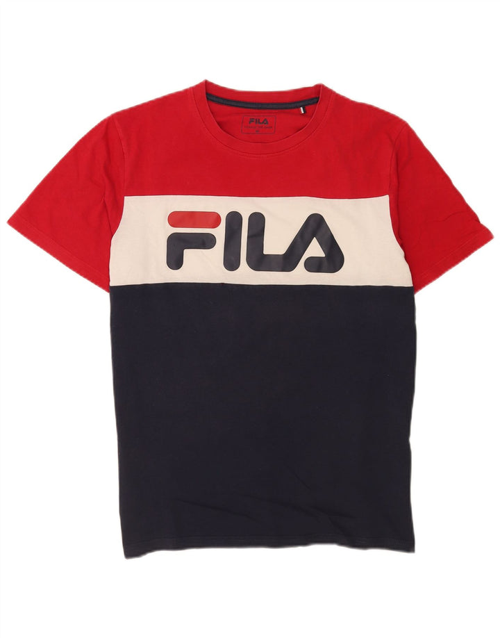 Fila Camiseta gráfica para hombre Top Medium multicolor Colourblock