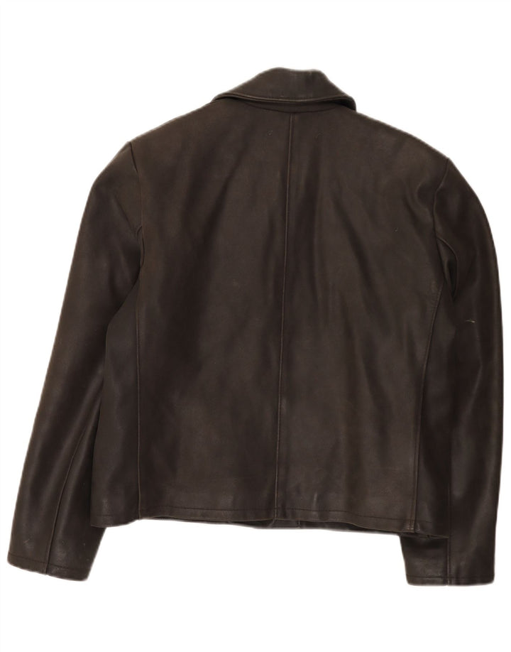 Chaqueta legendaria 1957 Chaqueta de cuero para mujer UK 46 Grande Marrón