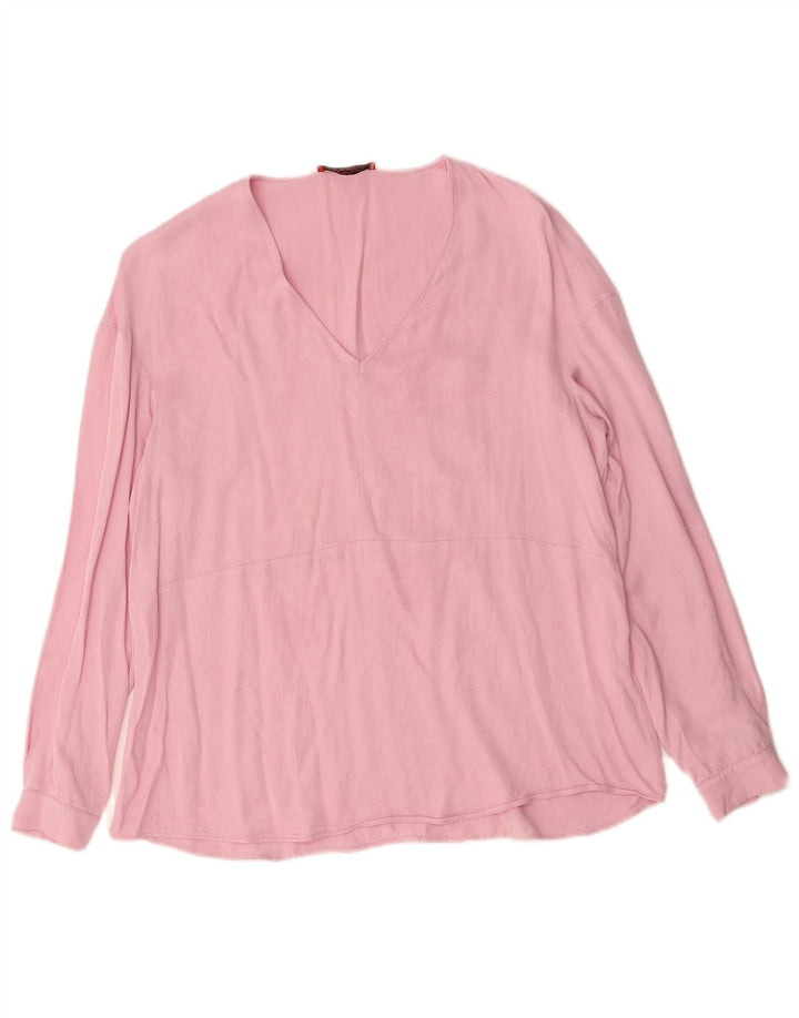 Max & Co. Blusa de manga larga para mujer UK 46 Large Pink