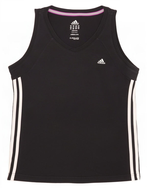 Adidas Mujer Climalite Chaleco Top Reino Unido 12/14 Mediano Negro Algodón