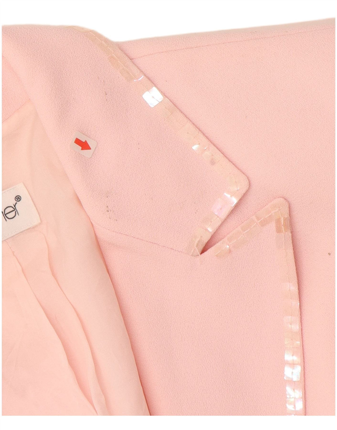 TOGETHER Chaqueta tipo blazer de 1 botón para mujer UK 40 Poliéster rosa medio