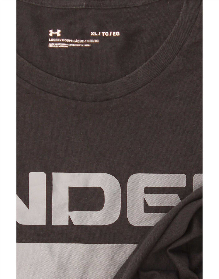 Under Armour Camiseta gráfica para hombre Top XL Negro