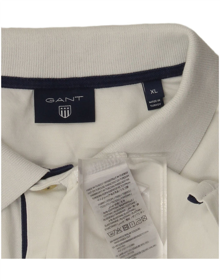 Gant Polo Hombre XL Blanco Algodón