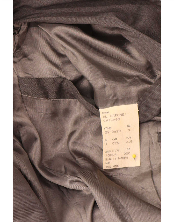 Hugo Boss Chaqueta tipo blazer con doble botonadura para hombre IT 50 Lana a rayas gris grande
