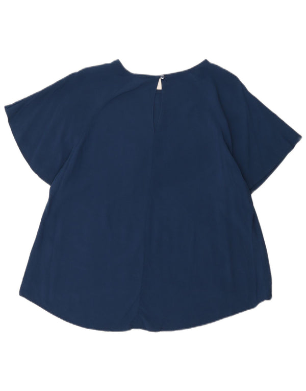 Sun68 Blusa para Mujer Top UK 44 Medio Azul Marino Viscosa