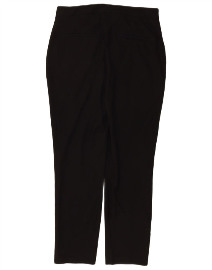 Zara Mujer Pantalones Cortos Slim EU 38 Small W28 L26 Poliéster Negro