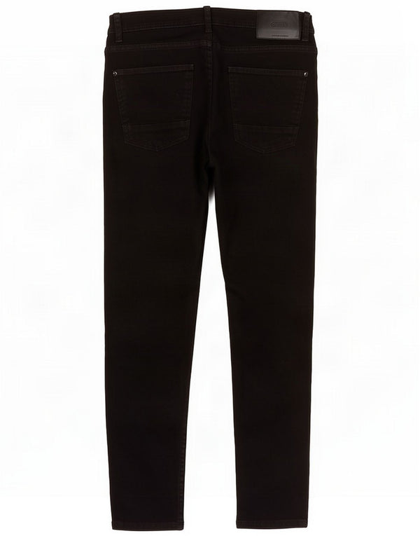 Zara Mens Cropped Slim Jeans EU 40 Medium W31 L25 Algodón negro