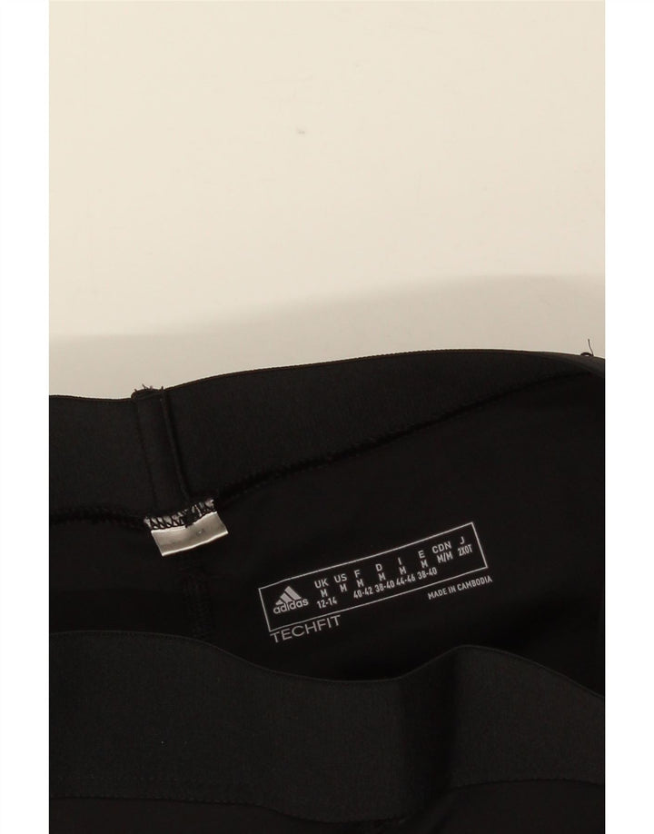 ADIDAS Leggings Capri Gráficos para Mujer Reino Unido 12/14 Mediano Negro