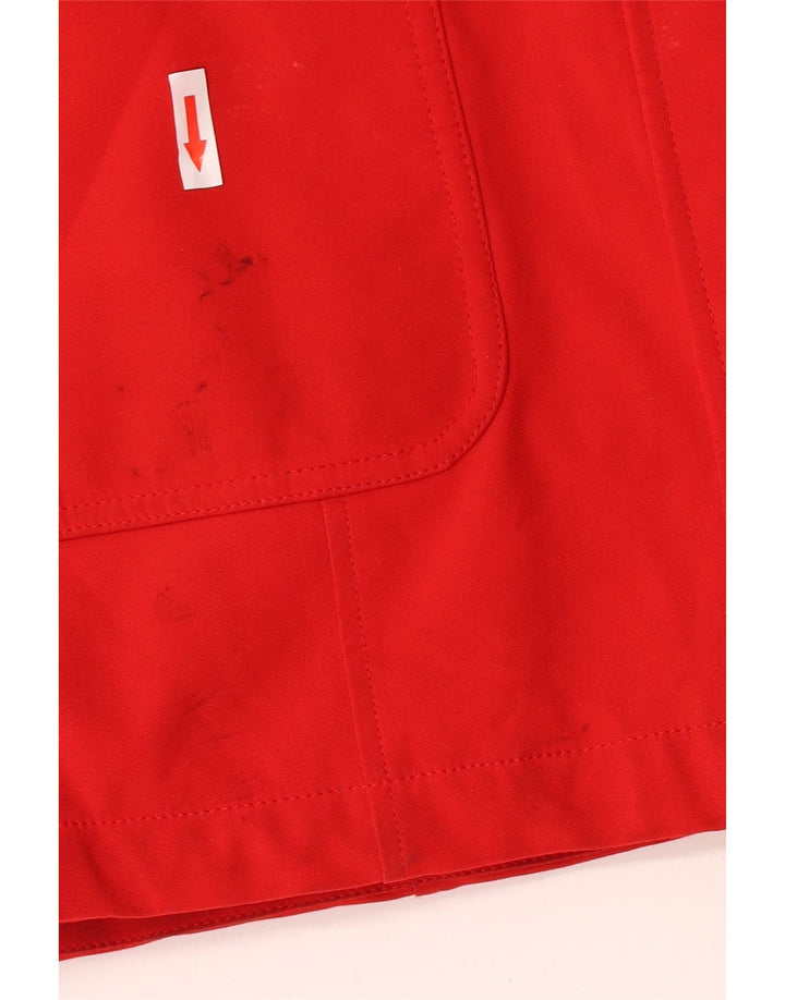 Calvin Klein Parka con capucha para mujer UK 10 Small Red Poliéster
