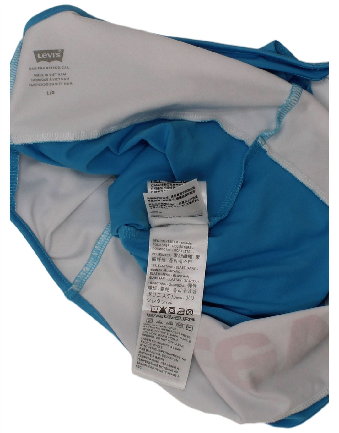 Levi's Mujer Traje De Baño Gráfico Grande Azul Poliéster Deportes