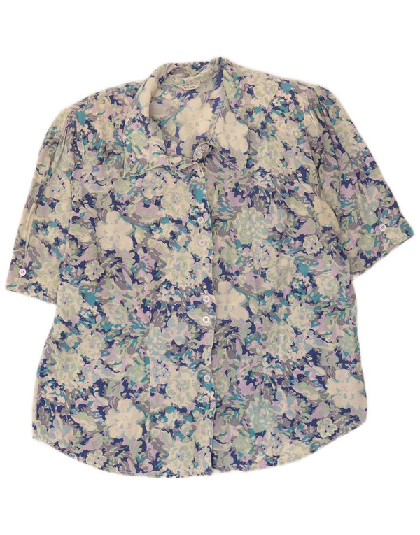 Diana Bentall's Blusa camisera para mujer Reino Unido 46 Grande Multicolor Floral