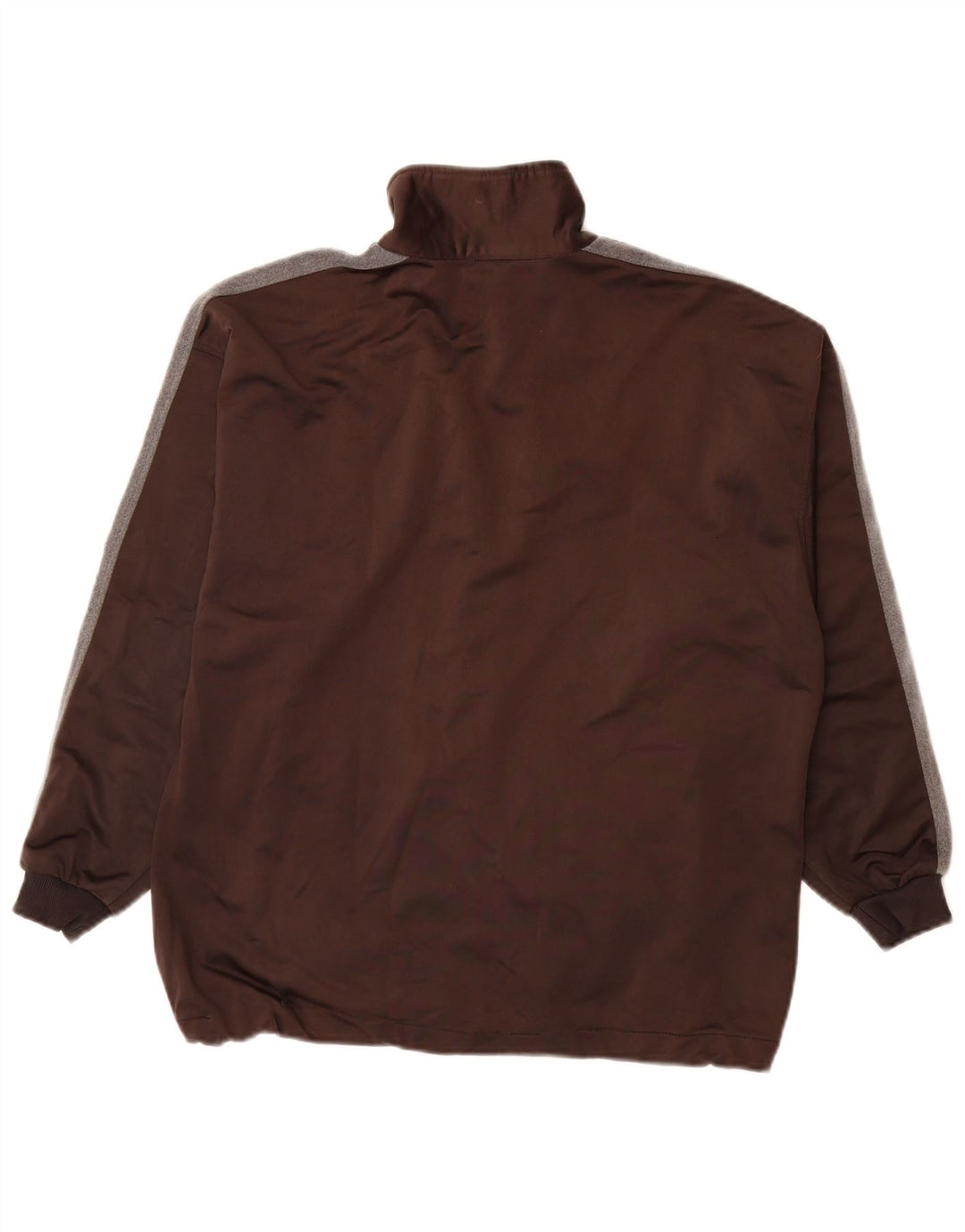 ASICS Mens Graphic Chándal Top Chaqueta Marrón Medio Colorblock Poliéster