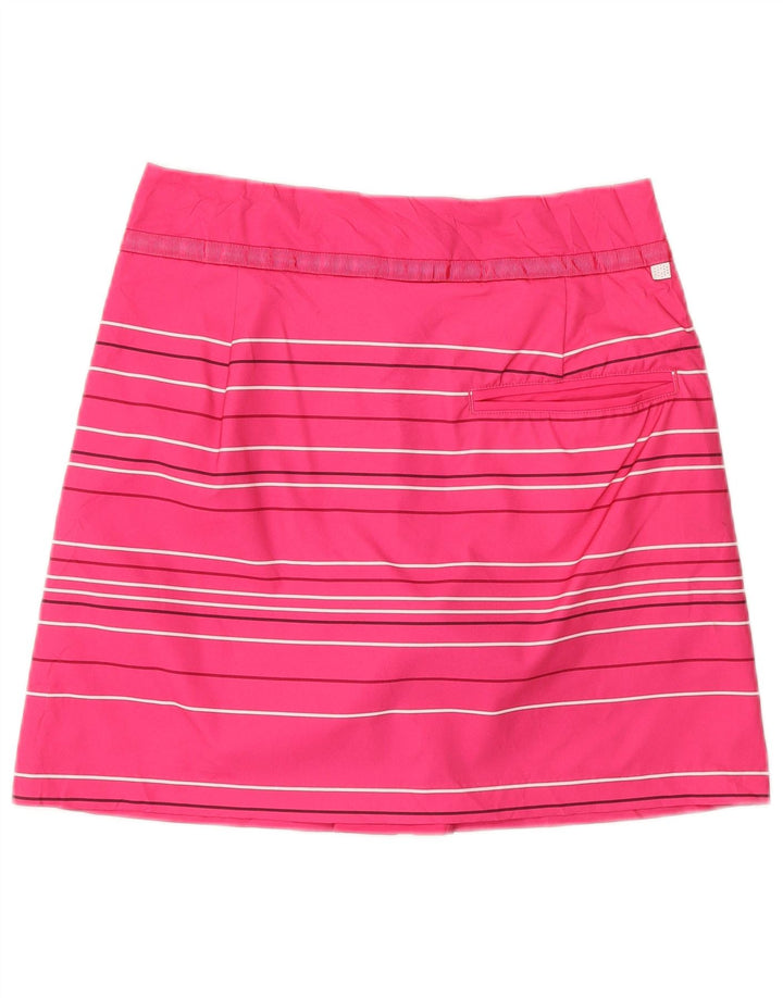 Puma Mujer Skort UK 12 Mediano Rosa Rayas Poliéster Deportes
