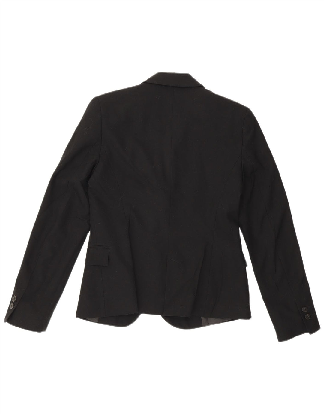 Zara Mujer Chaqueta Blazer De 1 Botón EU 36 XS Negro Poliéster