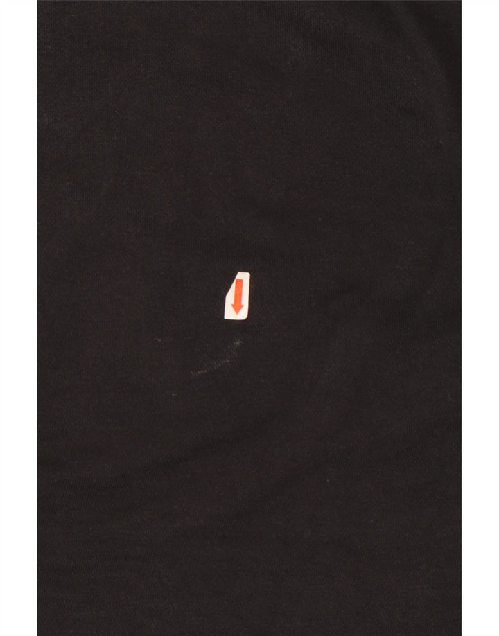 Adidas - Sudadera extragrande para mujer, talla 8, tamaño pequeño, algodón negro