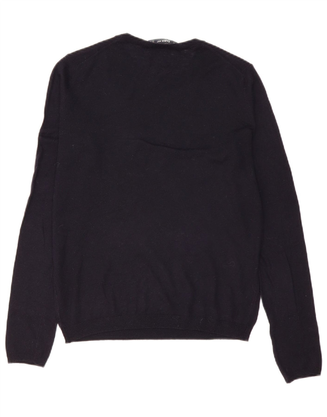 Zara - Jersey de cuello redondo para mujer, talla 40, color negro