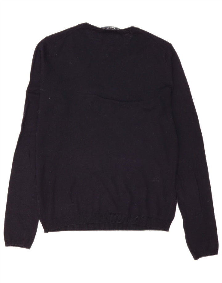 Zara - Jersey de cuello redondo para mujer, talla 40, color negro