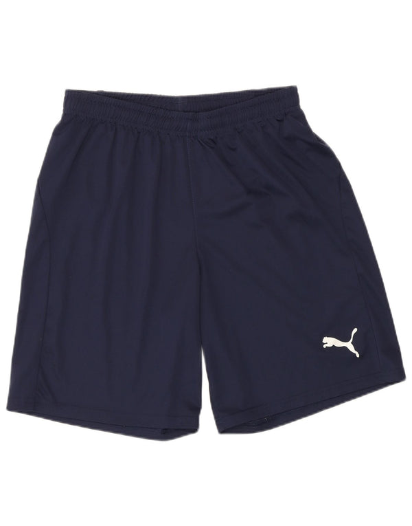Pantalones cortos deportivos Puma para hombre poliéster azul marino mediano
