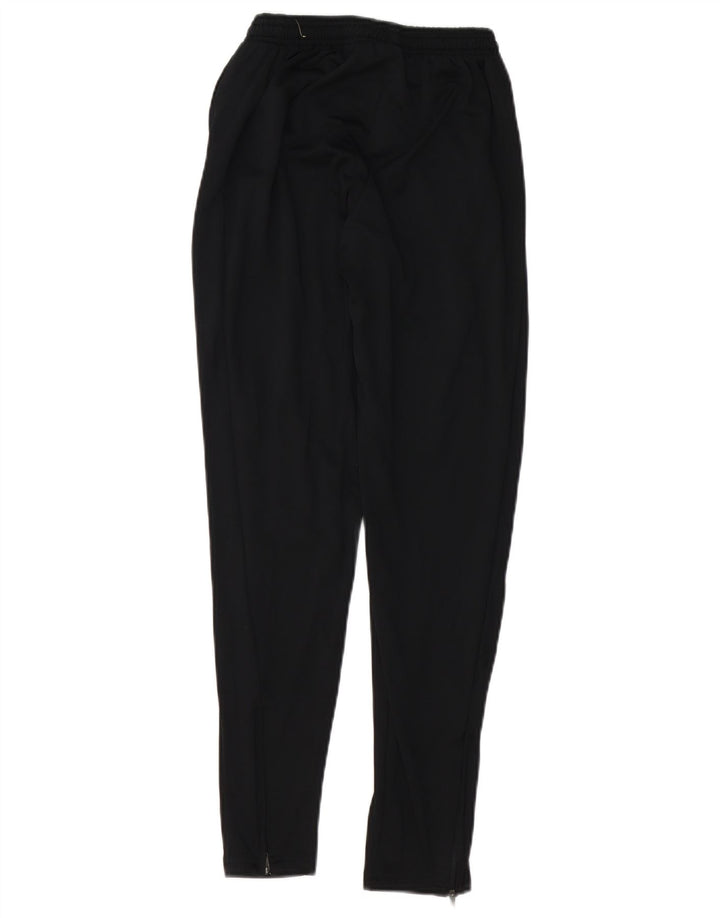 Nike Mujer Dri Fit Chándal Pantalones UK 10 Pequeño Poliéster Negro