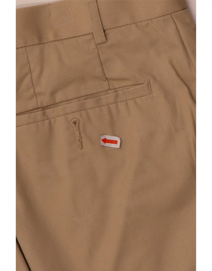 Marks & Spencer Pantalón de traje con pinzas para hombre W36 L29 Beige