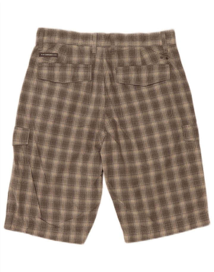 Pantalones cortos cargo Converse para hombre W30 Medium Grey Check
