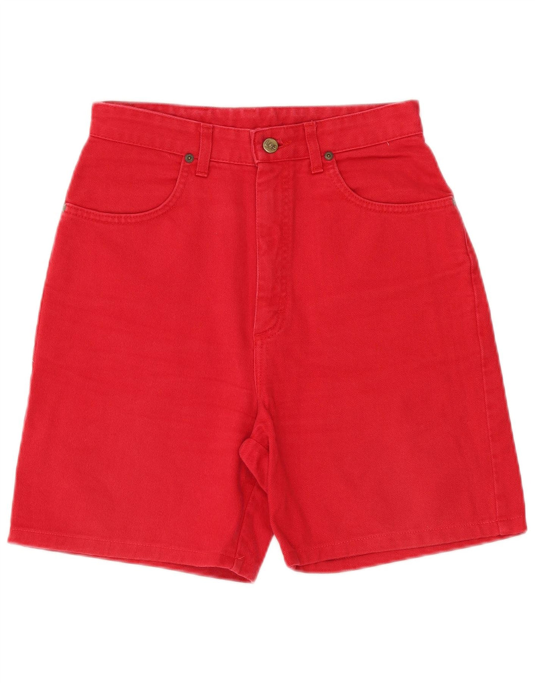 LEE Mens Carmel Denim Shorts W30 Algodón Rojo Medio