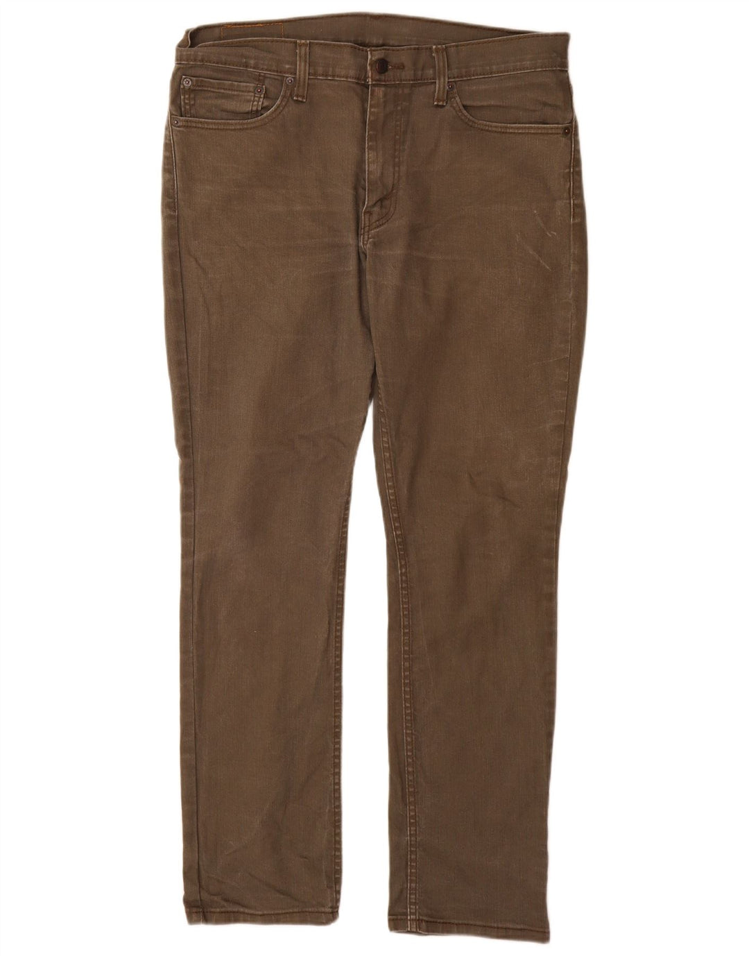 Levi's Hombre 511 Slim Jeans W36 L32 Algodón Gris