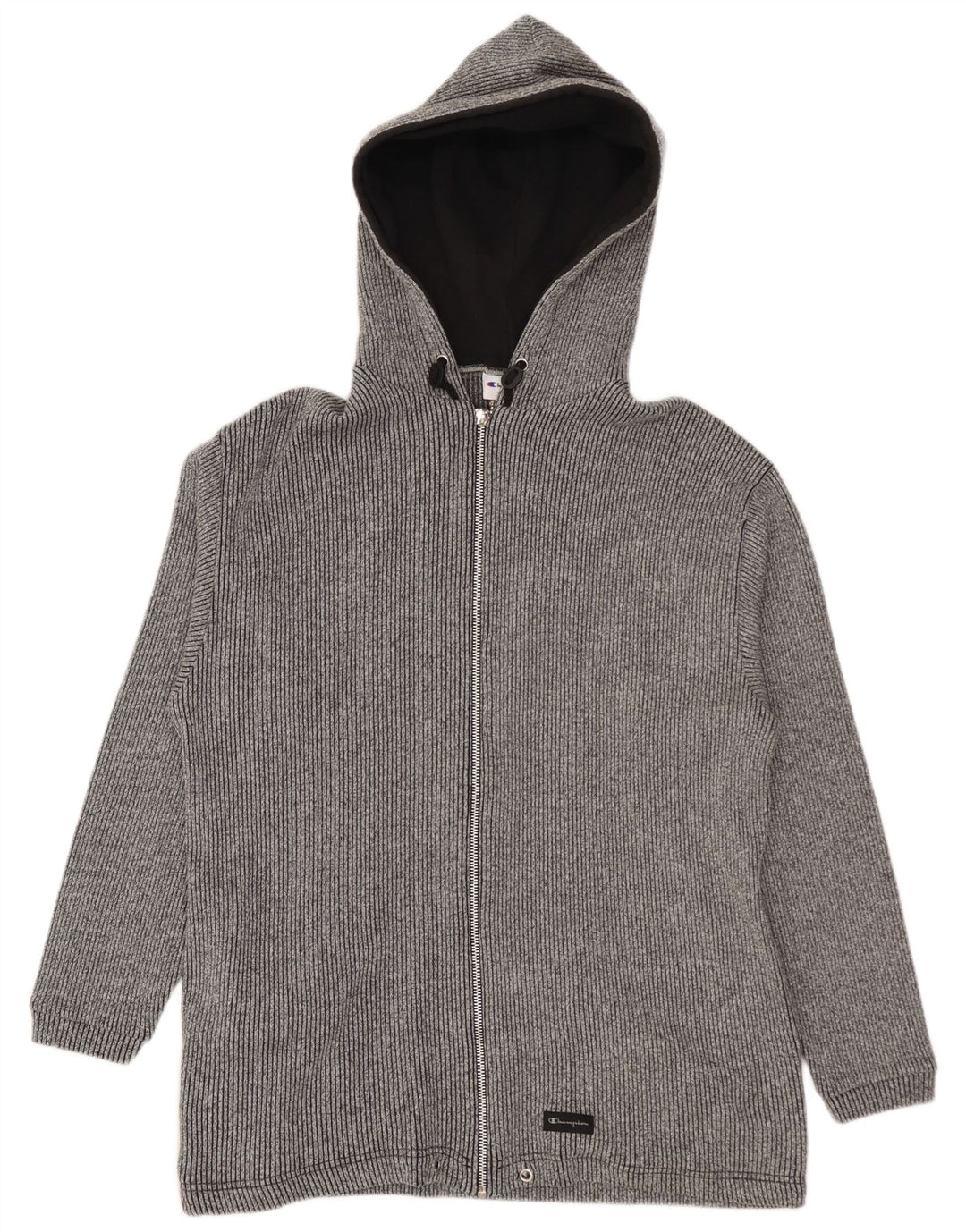 Champion Sudadera Con Capucha Y Cremallera Para Hombre Algodón Gris Medio