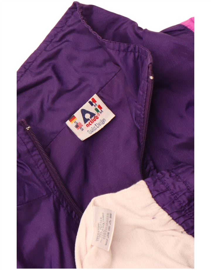Active - Chaqueta de chándal para mujer (talla 40), color morado medio, poliamida