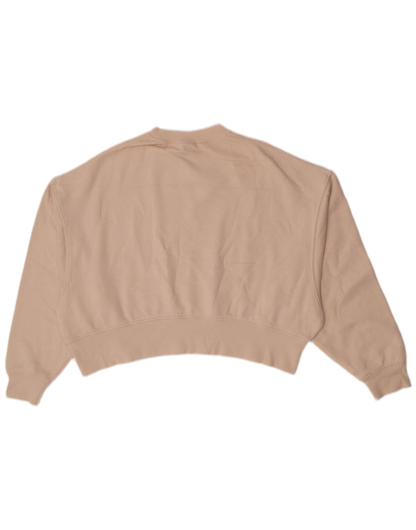 Nike - Sudadera extragrande para mujer, talla 6, XS, algodón beige
