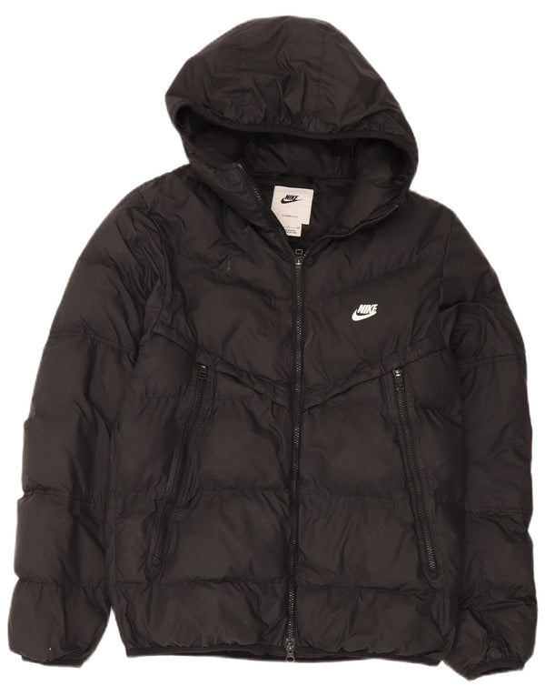 Nike Chaqueta acolchada con capucha Storm-Fit para hombre UK 36 Small Poliéster negro