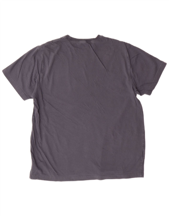 EDDIE BAUER Camiseta Hombre Top Grande Gris Algodón