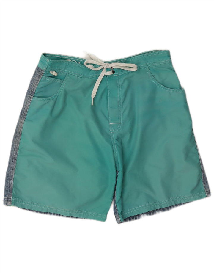 Bañador Sundek Hombre De Algodón Color Block Verde Medio