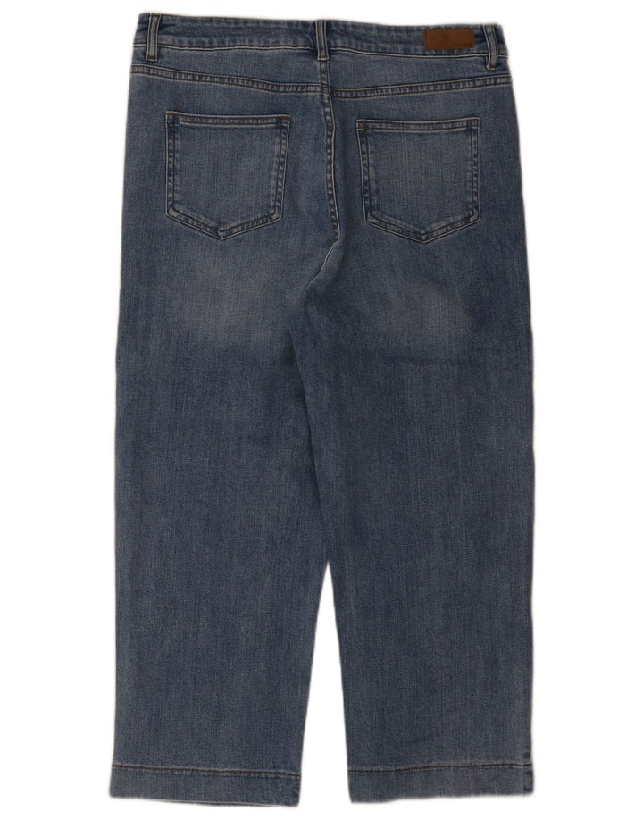 Vaqueros recortados para mujer Fat Face UK 12 Medium W32 L23 Algodón azul