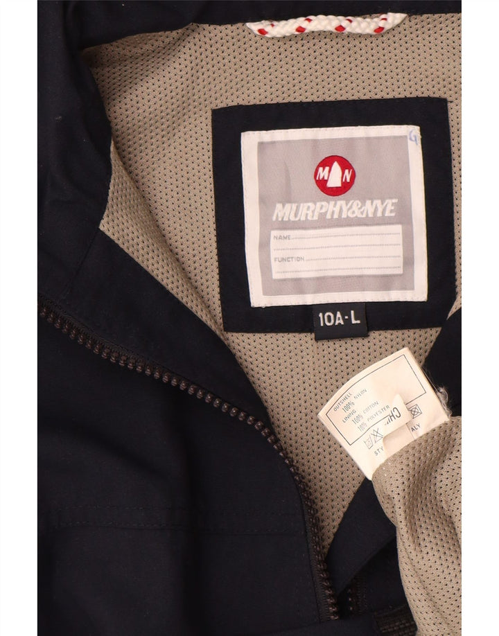 MURPHY & NYE Chaqueta bomber para niños 9-10 años Grande Azul marino Nylon