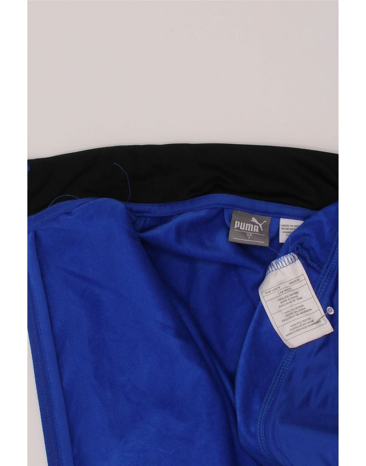 Puma Boys Graphic Chándal Top Chaqueta 6-7 Años Azul Poliéster