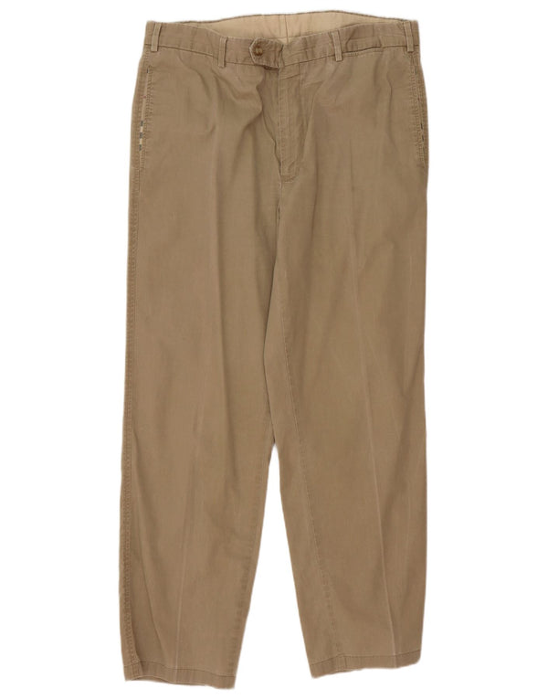 Burberry Pantalón chino cónico para hombre IT 54 XL W38 L30 Algodón beige