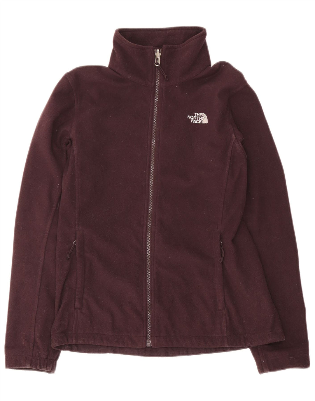 THE NORTH FACE Chaqueta polar con forro para mujer UK 10 Small Poliéster burdeos
