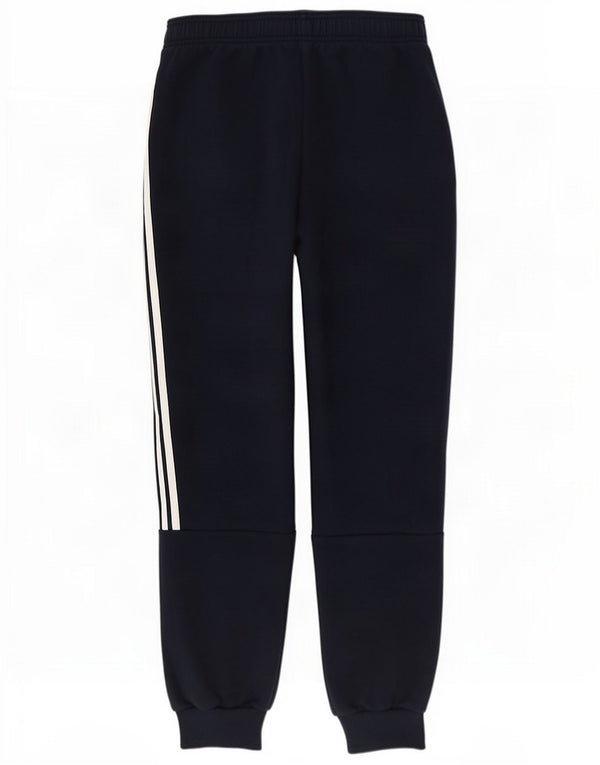 Adidas Boys Tracksuit Trousers Joggers 13-14 Years Navy Blue Cotton