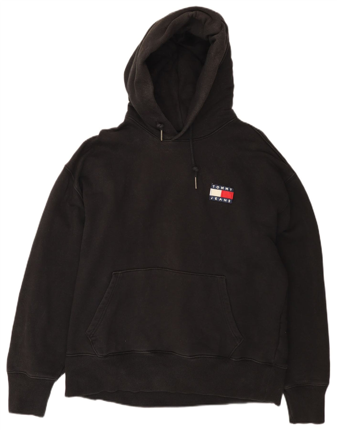 TOMMY HILFIGER Sudadera con capucha para hombre XL Negro Algodón