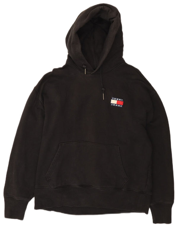 TOMMY HILFIGER Sudadera con capucha para hombre XL Negro Algodón