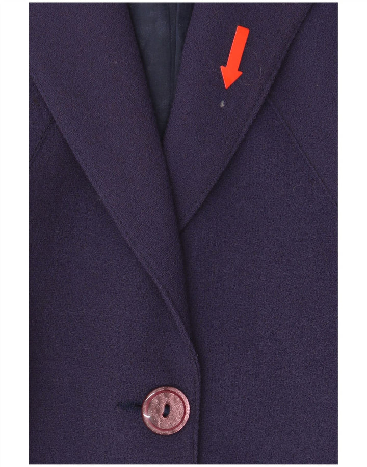 A.Basile Chaqueta tipo blazer de 3 botones para mujer IT 46 Lana morada grande
