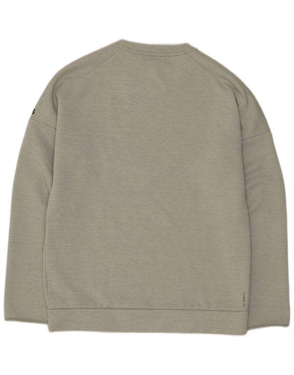 Adidas Hombre Graphic Regular Fit Sudadera Jumper Poliéster Verde Medio