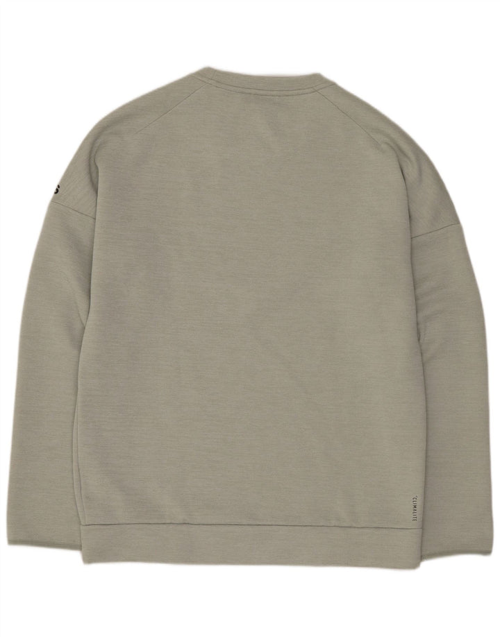 Adidas Hombre Graphic Regular Fit Sudadera Jumper Poliéster Verde Medio