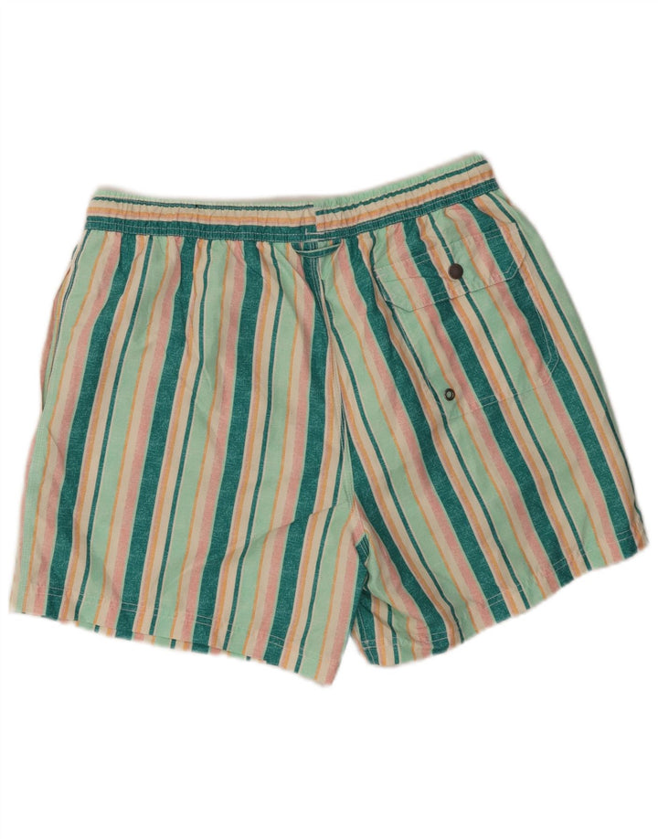 John Lewis Bañador Hombre Poliéster Rayas Verde Medio