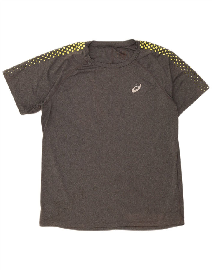 Camiseta Asics Hombre Top XL Gris Poliéster Manchado