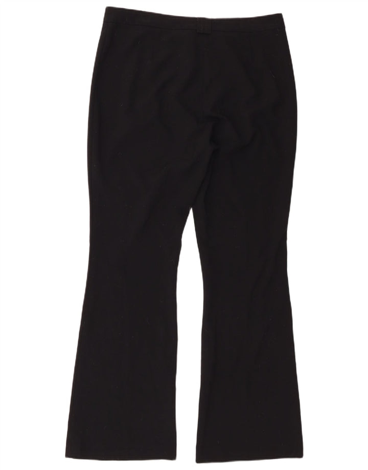Marks & Spencer Pantalones de traje con corte de bota para mujer UK 12 Medium W32 L30 Negro