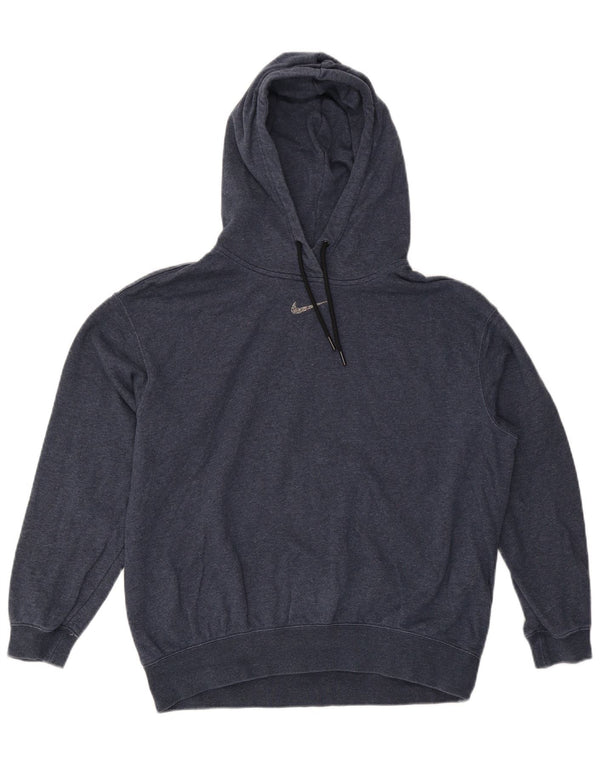 Nike - Jersey con capucha extragrande para mujer, talla 6, XS, algodón azul marino